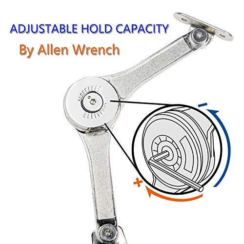 Toy Box Hinges Soft Close Lid Support Hinges Heavy Duty,Soft Close Hinges for Chest Toy Box