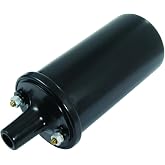 OEG Parts New Ignition Coil With Internal Resistor 3 OHM 12V 12 Volt Universal 35K Voltage Output Spark Coil Plug