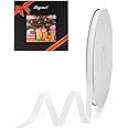 LIUYAXI 1/4" X 50 Yards Solid White Grosgrain Ribbon, Perfect for Crafts, Wedding Decor, DIY Hair Accessories, Sewing, Gift Package Wrapping and More