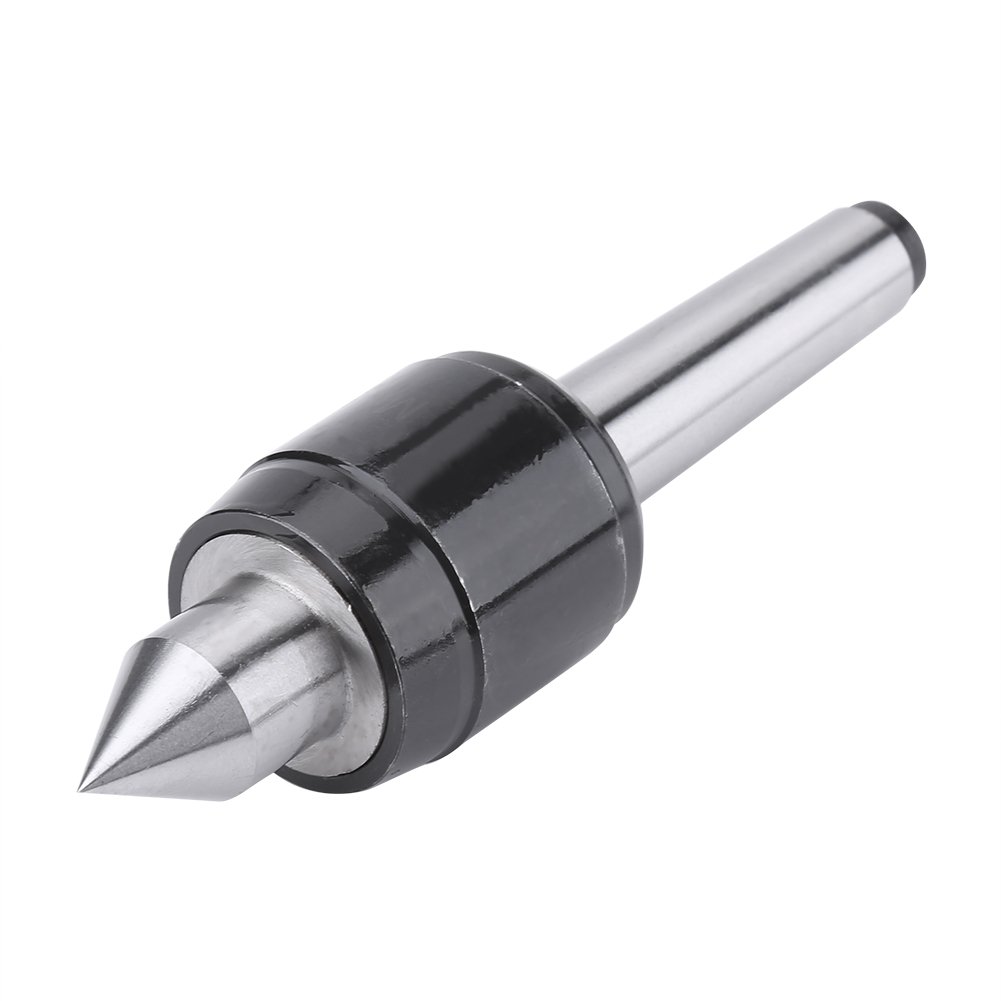 MK2 Live Center, HSS Precision Revolving Center Steel Point 60 Degree for Machine Taper CNC Lathe Tool Bit