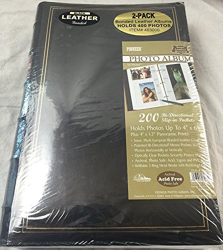 Photo Album 200 Slip-in Pockets (Bi-directional) - European Bonded Leather