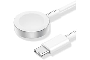 deloni Upgraded USB C Watch,1 in 1 iWatch Charger Magnetic Fast Charging Cable 6FT, Compatible with iWatch Series 8/7/6/SE/5/4/3/2/1 - White