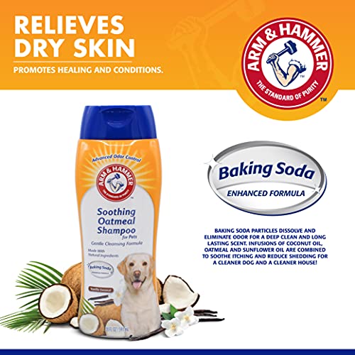 Arm & Hammer for Pets Soothing Oatmeal Pet Shampoo Moisturizing Dog Shampoo with Gentle
