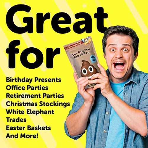 The Original Bag of Poo, Poop Emoji (Brown Cotton Candy) for Novelty