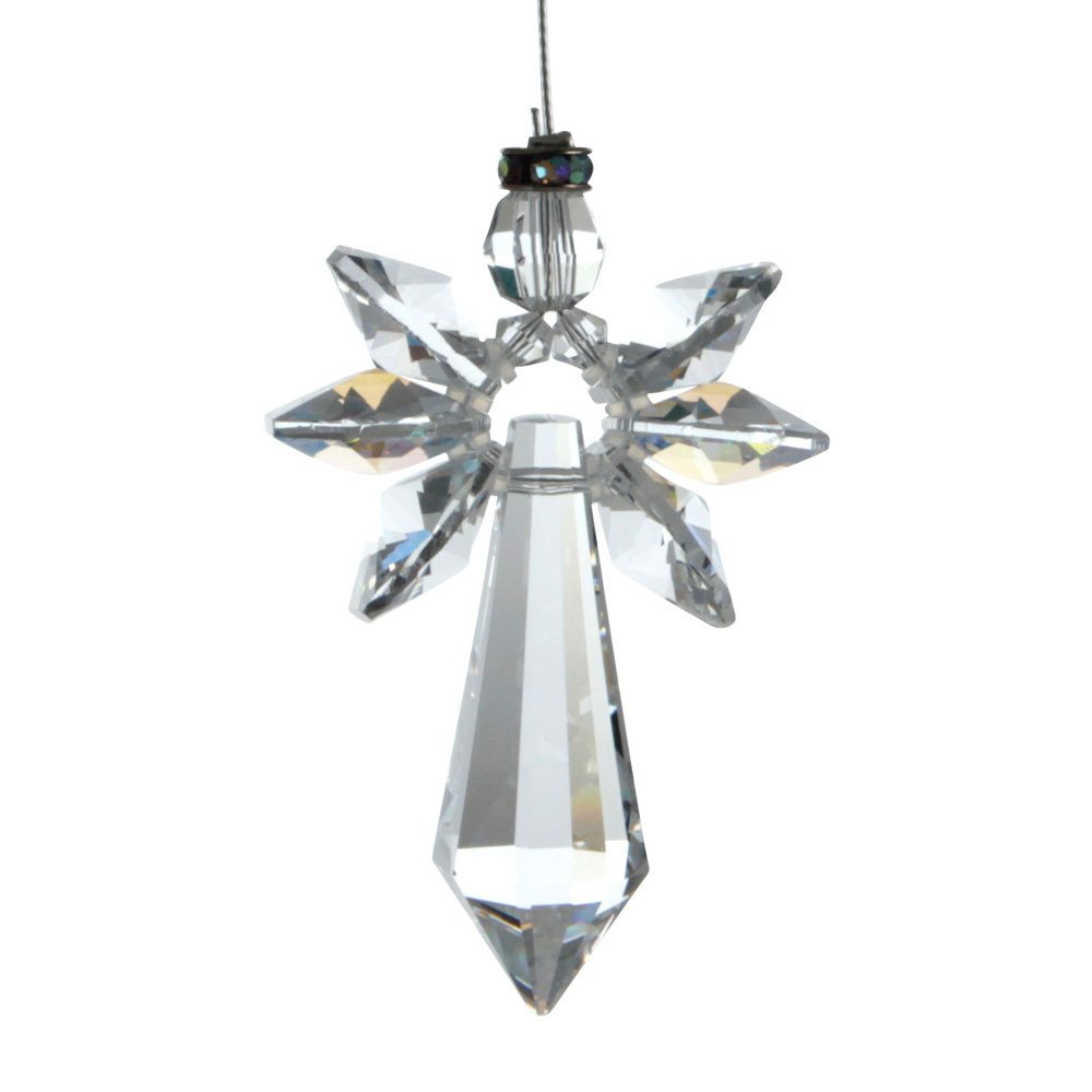 Crystals lucky crystal angel, Crystal, Shimmernd, 19,4 x 3,5 x 1 cm