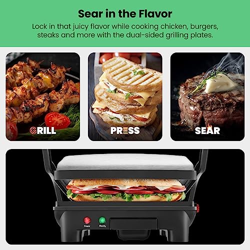 Chefman Panini Press Grill and Gourmet Sandwich Maker NonStick Coated