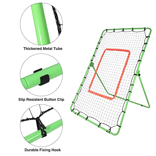 Stonehomy Pitch Back Baseball Softball Rebounder Net, Adjustable