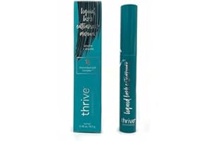 IKNZI Thrive Mascara Liquid Lash Extensions Mascara(Rich Black 10.7g/0.38 OZ) Brynn Thick and slender, Waterproof and Sweatproof