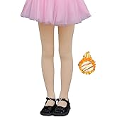 VINICUNCA Girls' Fleece Lined Tights High Waist Winter Warm Stretchy Leggings for Kids