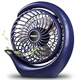 Viniper Portable Rechargeable Fan, Small Desk Fan