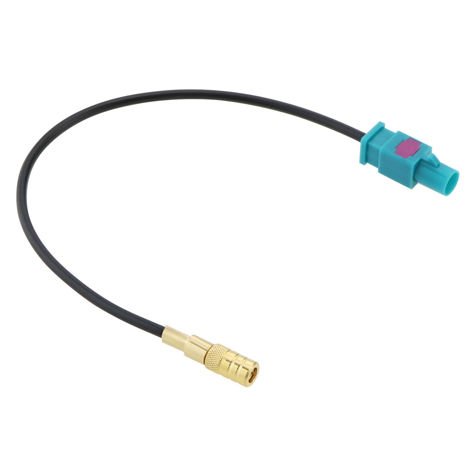 ECSiNG Car Antenna Adapter Cable Fakra M plug to SMB F Socket Compatible with Blaupunkt Compatible with JVC Compatible with Kenwood Compatible with Clarion