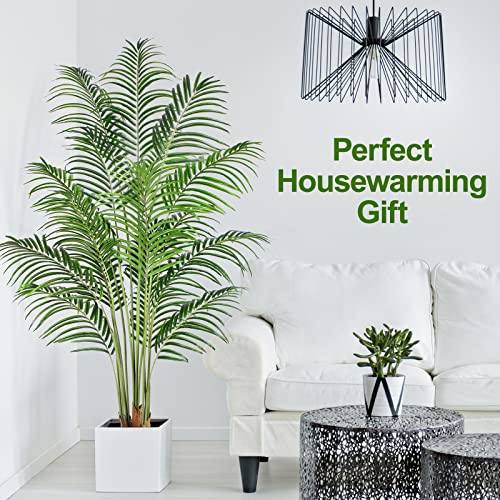 Keeplush Artificial Plant Areca Palm Tree Large 180 cm Artificial Tree Indoor and Outdoor Decorative Artificial Plants Living Room Bedroom Balcony Decoration Home Modern (1 Pack)