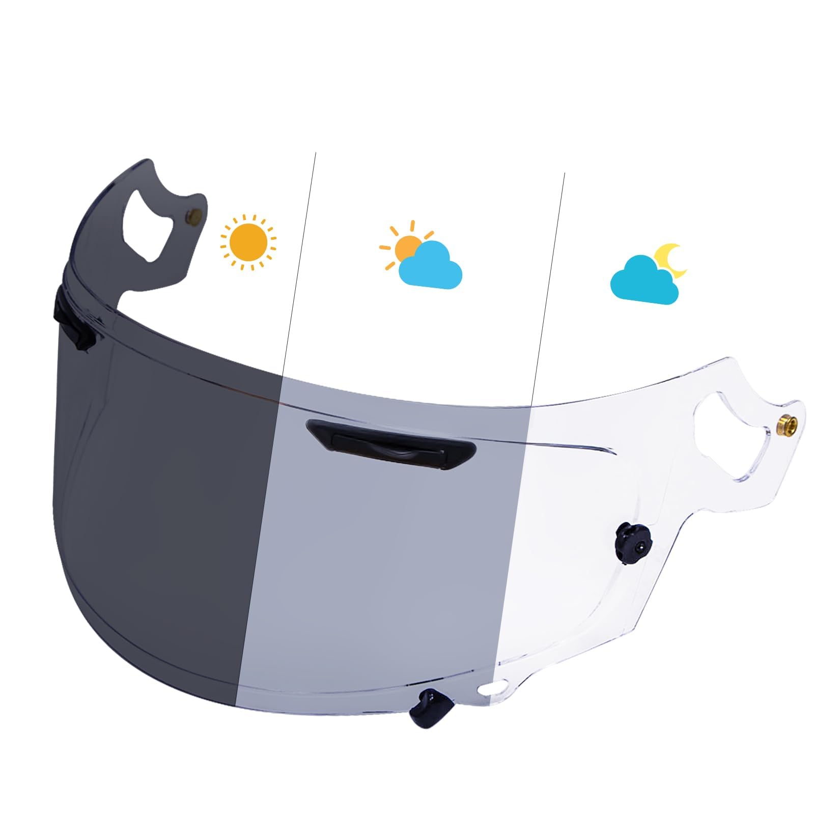 PSLER Photochromic Regent X Visor Corsair X Visor VAS-V MAX Vision Face ...