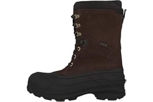 Kamik Nation Plus Snow Boot - Waterproof Shoes for Men - 8mm Liner - Traction Outsole & Snow Boots