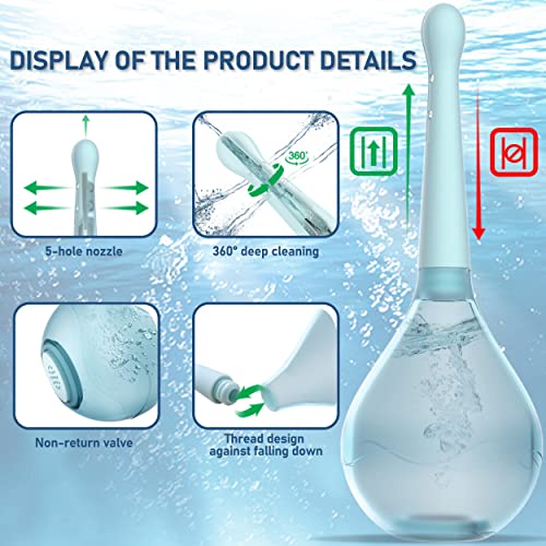 Enema Douche Anti BackFlow, Amal Douche Dottle for Colon Cleansing