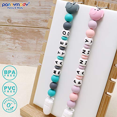 Personalized Pacifier Clip with Name, Customizable Silicone Pacifier