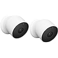 Google Nest Cam Outdoor or Indoor, Battery Wireless Camera - 2nd Gen (Two Cameras - Wire Free)