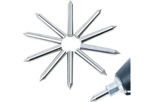 AUTOTOOLHOME 10pcs Scribe Tips Engraver Bits, Carbide Point, 3mm, 20mm, Ideal for Metal, Wood, PVC, Plastic, Electric Engrave