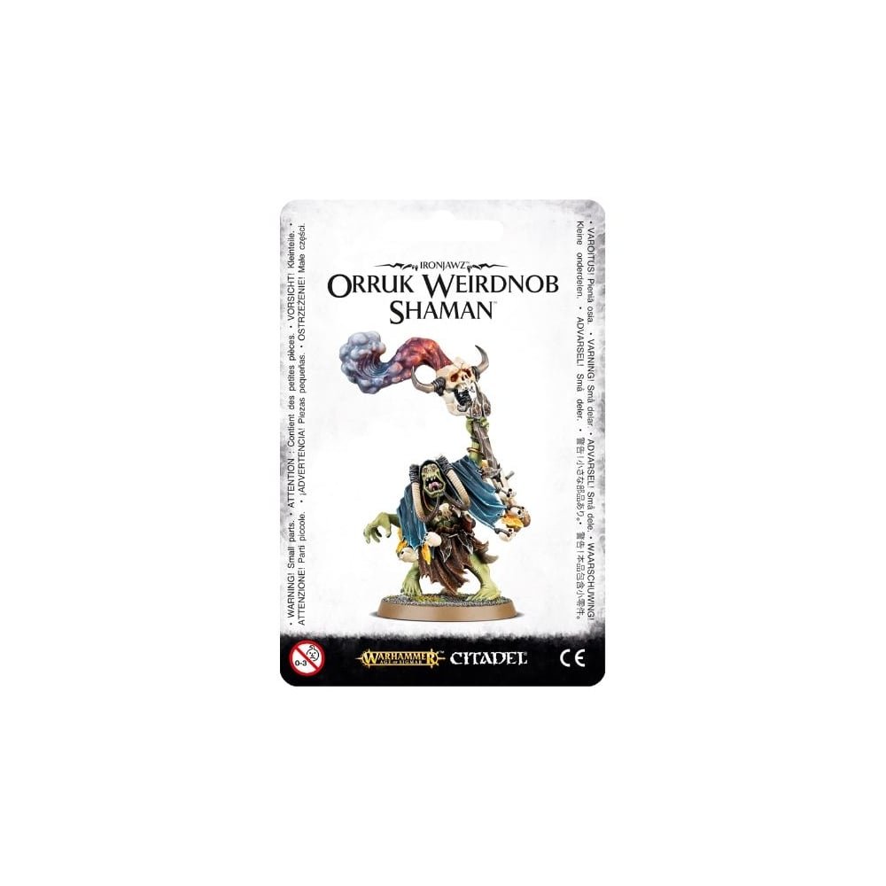 Games Workshop 99070209005 "Ironjawz Orruk Weirdnob Shaman Miniature Game,Black,5.4 x 3.3 x 1.3 cm; 10 Grams