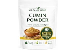 ORGANIC HERB Cumin Powder (Jeera Powder) – Freshly Ground Pure Cumin Spice – Rich Flavor & Aroma – Non-GMO, Vegan, Gluten Fre
