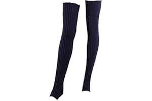Yoga Footless Extra Long Socks for Autumn And Winter, Warm Stacking Leg Protection Knitted Sock Covers