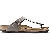 Birkenstock Women's Arizona SFB Cuir Suede Open Toe Sandals, 5, Grey Stone Stone, 37