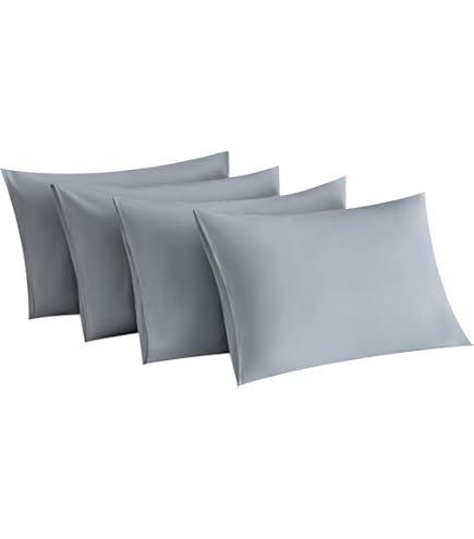 YIYEA Queen Pillowcases Set Of 4 - Ultra Soft Hotel Quality Microfiber