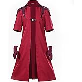 IMDAET Men’s Devil Dante Cosplay Costume Adult Red Jacket Suit Halloween Cosplay Outfit