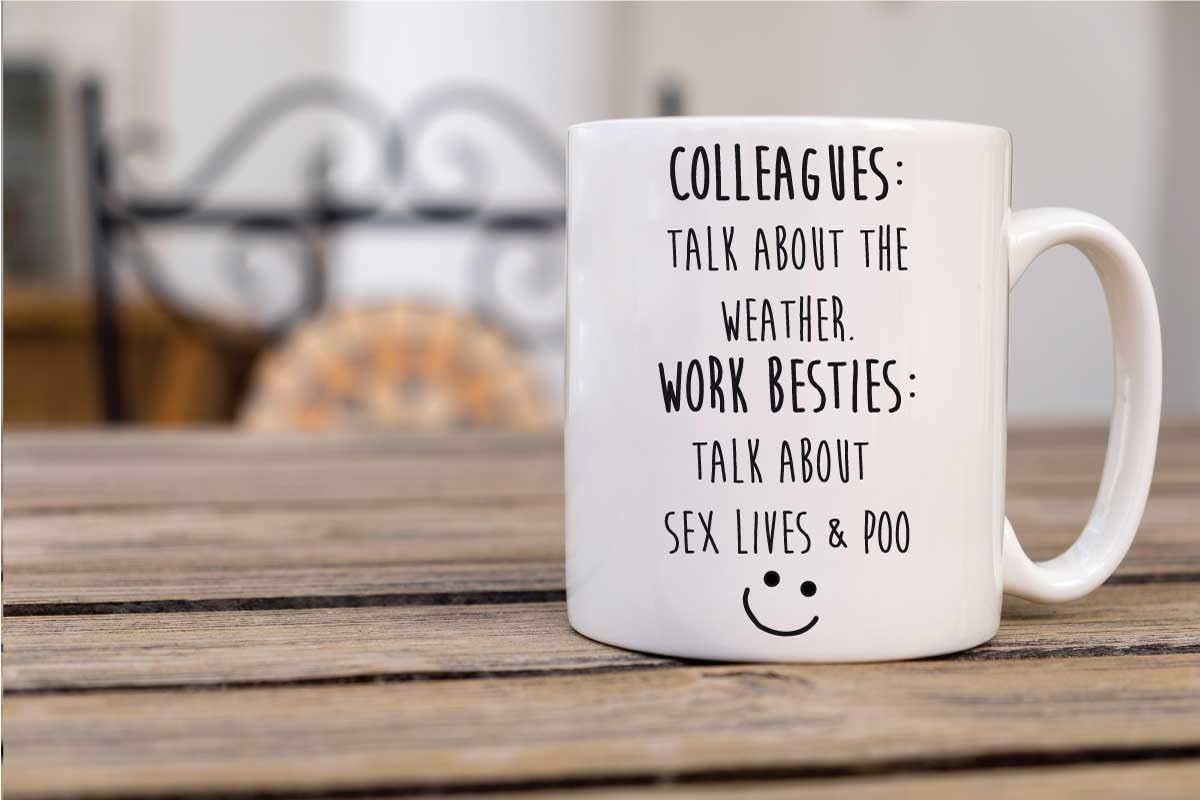 60 Second Makeover Limited Colleagues Work Besties Mug Funny Friendship Gifts for Women Colleague Gifts Funny Work Mugs Secret Santa Office Humour Bestie BFF 11oz Ceramic Coffee Cup