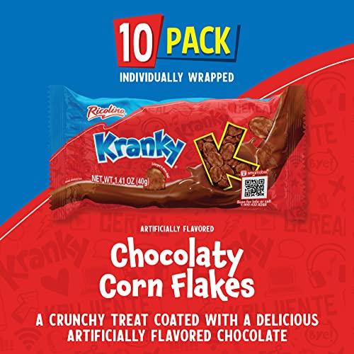 Ricolino Kranky Chocolate Corn Flakes - 10 Pack Of 14.1oz Mexican Candy Snacks