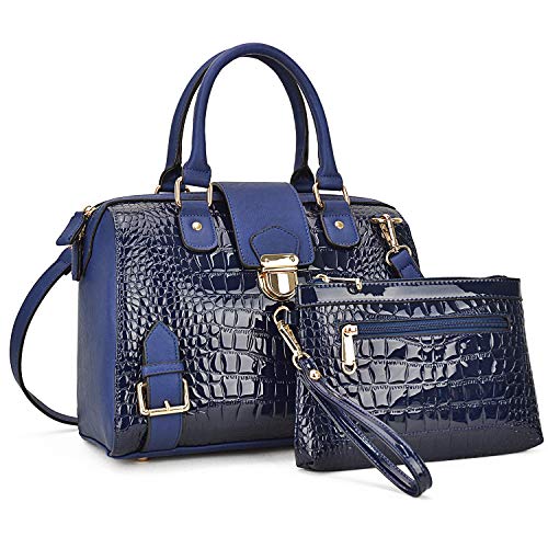 Dasein Women Barrel Handbags Purses Satchel Bags Top Handle Shoulder