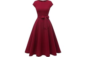 DRESSTELLS Cocktail Dress, Formal Wedding Guest Dresses for Women Modest Holiday Party Prom Dress
