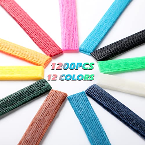 Wax Craft Sticks for Kids Bendable Sticky Yarn Molding Sculpting Sticks in 13 Colors with
