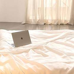 GHUIPRO 100% Linen Sheets King Size, Natural French