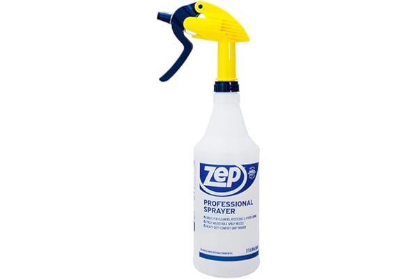 Zep Professional Sprayer Bottle 32 ounces - Up to 30 Foot Spray, Adjustable Nozzle