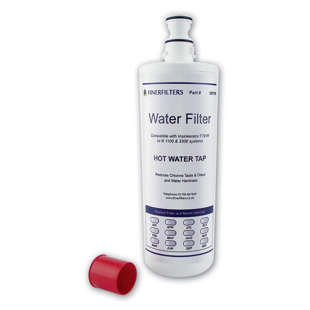 Finerfilters FF-40 Water Filter Cartridge Compatible with InSinkErator F-701R and F-201R Hard Water Filter to fit ISE Instant Boiling Hot Tap Systems Using the Neo Tank with A1 or A3 Head (1 Pack)
