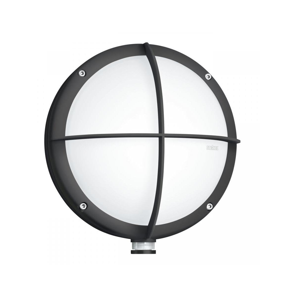 Steinel L 331 S LED Outdoor Wall Light, 8.4 W Security Light, 360° Motion Sensor, Manual Override, Impact Resistant