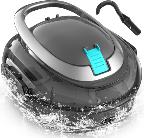 Cordless Robotic Pool Cleaner S2 with 90-Min Runtime, Slate Gray | Dual-Layer Filtration, Powerful Motors, Pool Vacuum for Above-Ground, Efficient Debris Removal, Auto-Parking Design, IPX8