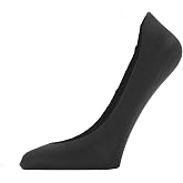 HUE womens Hidden Cotton Perfect Edge Liner Sock With Gel TabSocks