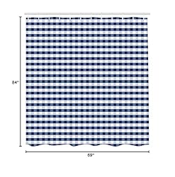 Ambesonne Checkered Shower Curtain, Monochrome