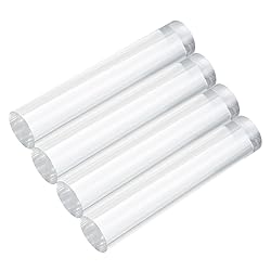 MECCANIXITY 4pcs Acrylic Round Rods 13/16" x