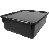 Romanoff Double Stowaway Tray with Lid, Black