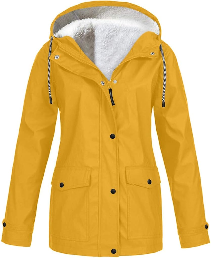 Veste Imperméable Femme Mi-longue MOKBAY – Capuche, Poches, Légère, Pour Plein Air, Randonnée, Travail Ou Sorties Quotidiennes