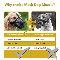 YAYOSUE Soft Dog Muzzle for Large Medium Small
