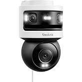 REOLINK OMVI 3i WiFi, 10MP+8MP 4K, Triple-Lens Outdoor Security Camera | 180&deg; Panoramic + Pan-Tilt, SyncTrack&amp;Auto Tracking, WiFi 6, Smart Detection, Local AI Video Search, No Monthly Fees, Not PoE