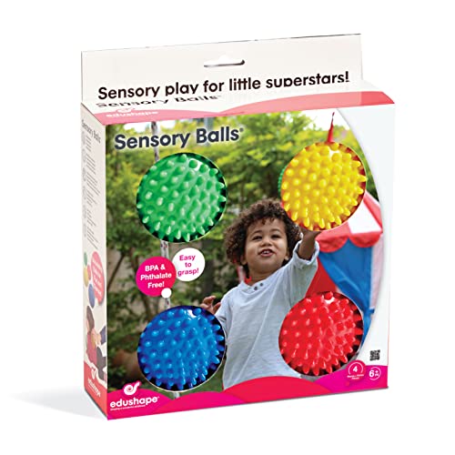 Edushape The Original Sensory Balls for Baby 4” Solid Color Baby
