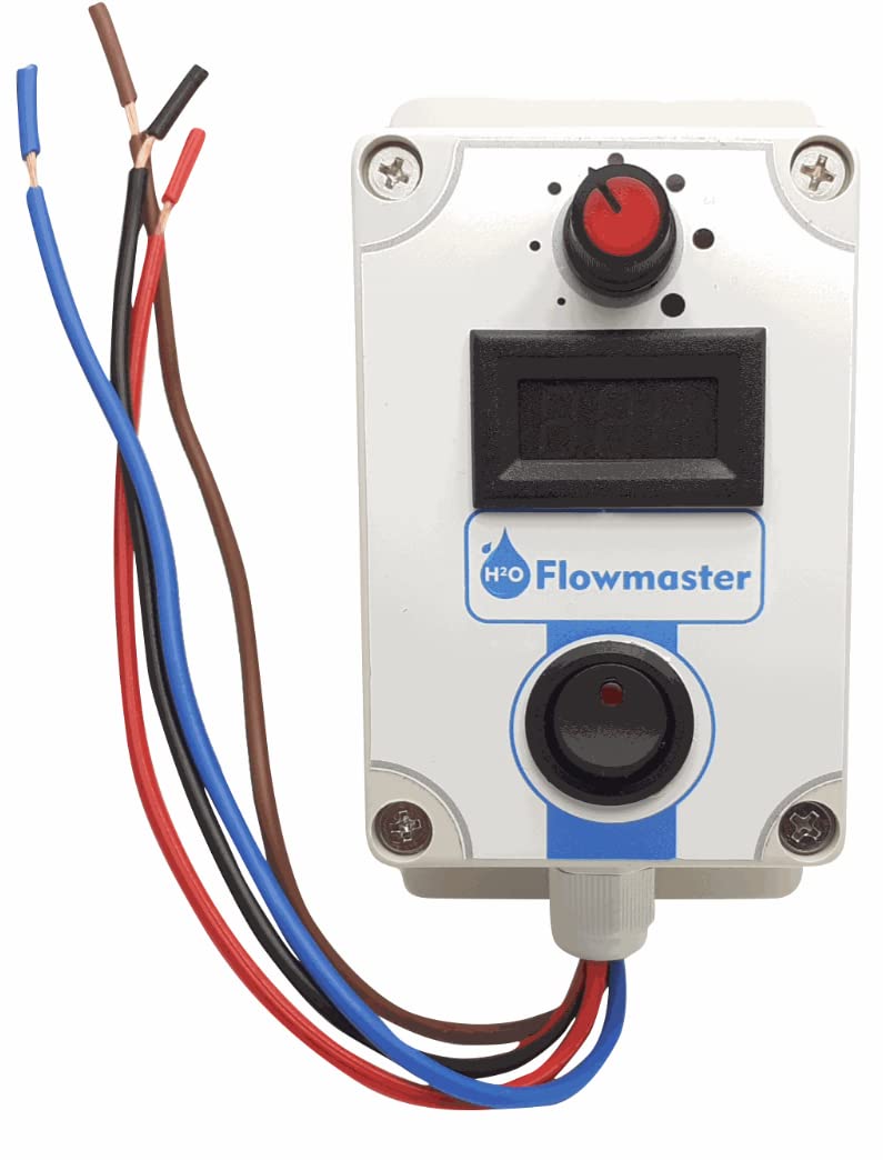 12V Digital Water Pump Controller for Waterfed Pole Window Cleaning Systems, Aquariums and More (Small)