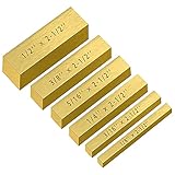 6 Pieces Brass Setup Blocks Height Gauge Set Brass