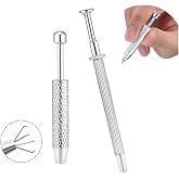 GEMQUEEN Piercing Ball Grabber Tool, 14-20G Taper for Changing Jewelry | Surgical Steel Flat Back Earrings Threader Tool Insertion Pin, Body Piercing Kit for Ear Rook Conch Nose Lip Jewelry Removal