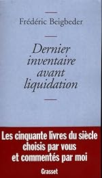 Dernier inventaire avant liquidation